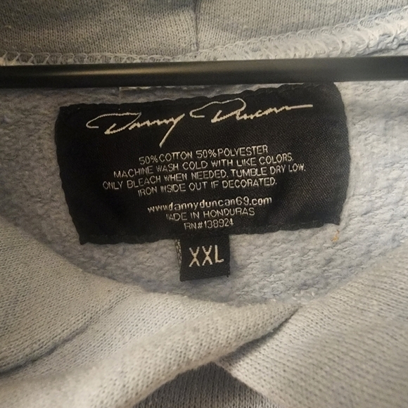 Danny Duncan Blue Virginity Rocks Graphic Sweatshirt Hoodie Mens XXL - Picture 5 of 6